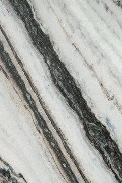 Black/White/Taupe Baretton 26-inch marble table, product view 5 - 5