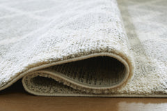 Gray/Ivory 63" x 84", rolled rug backing detail - 8