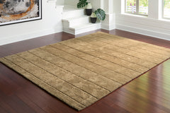 Golden Brown 93.5" x 118.13", room view; furniture excluded - 6
