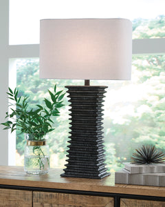 Black table lamp, product view 2 - 2