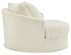 Ivory, side view of complete swivel chair - 8