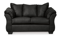 Black / Sofa and Loveseat Set, included loveseat without decorative pillows - 3