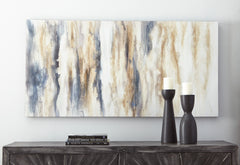 Blue/Tan wall art, product view 2 - 2