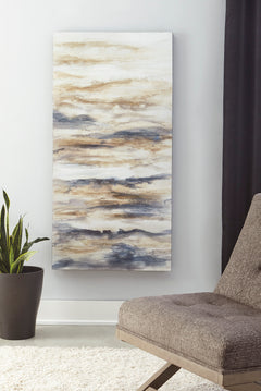 Blue/Tan wall art, product view 3 - 3