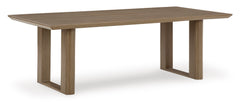 Dark Brown Outdoor Table, full product view - 1