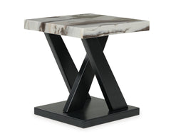 Dark Brown/White/Black three-piece table set, product view 5 - 5