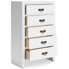 White, chest with drawers open - 2