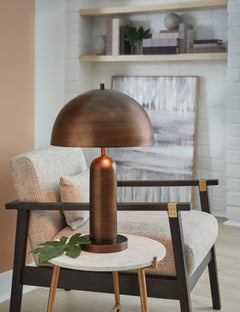 Antique Copper Finish table lamp, product view 2 - 2