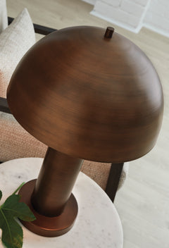 Antique Copper Finish table lamp, product view 3 - 3