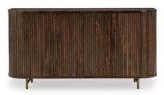 Dark Brown Accent Cabinet, product view 2 - 2
