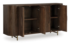 Dark Brown Accent Cabinet, product view 3 - 3