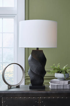 Black table lamp, product view 2 - 2