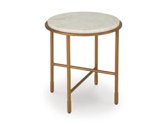 Antique Gold, complete marble end table product view - 1