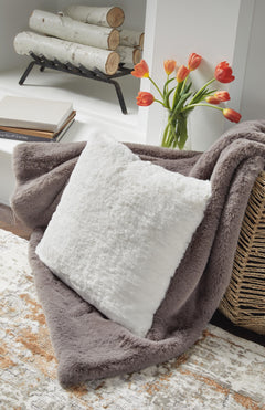 White / Throw Pillow, room setting; other items excluded - 16