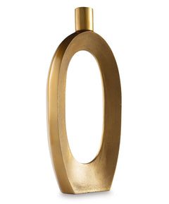 Antique Gold Finish Lawtonville 21.75-inch vase, full product view - 1