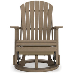 Driftwood outdoor swivel glider chair, product view 2 - 8