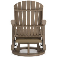 Driftwood outdoor swivel glider chair, product view 3 - 9