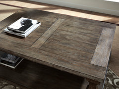 Gray Rectangular Coffee Table, product view 4 - 4