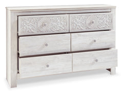 Whitewash, dresser with drawers open - 3