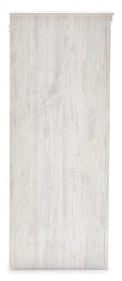 Whitewash, side view of dresser - 4