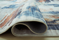 Multi 8' x 10', rolled rug backing detail - 4