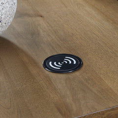 Brown Wireless Charging Cabinet End Table, product view 6 - 6