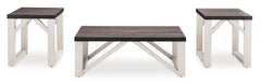 Antique White three-piece table set, product view 2 - 2