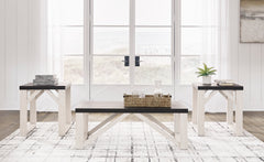 Antique White three-piece table set, product view 3 - 3