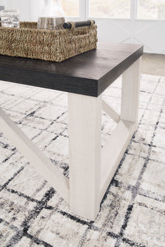Antique White three-piece table set, product view 4 - 4