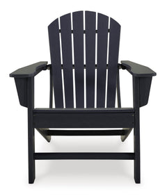 Black outdoor Adirondack chair, product view 2 - 2