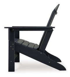 Black outdoor Adirondack chair, product view 4 - 4
