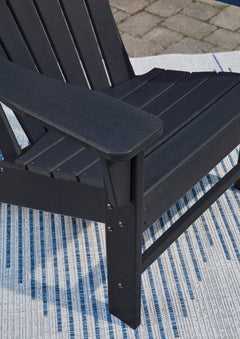 Black outdoor Adirondack chair, product view 6 - 6