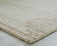 Brown/Beige 120" x 170", pile and edge detail - 3