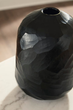 Black 10-inch height vase, product view 3 - 7