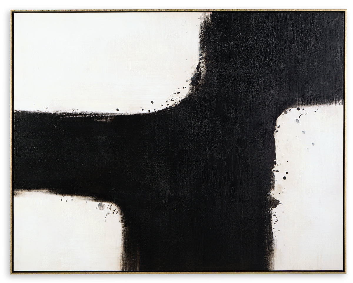 Black/White Reighlea wall art, full product view