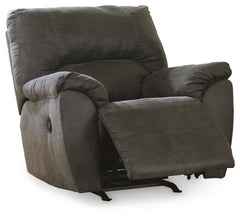 Pewter, complete recliner with footrest extended - 3