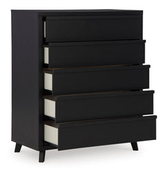 Black, chest with drawers open - 2