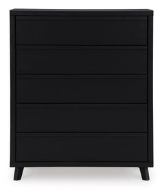 Black, full front view of chest - 3