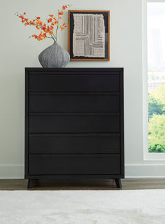 Black, chest in room setting - 5