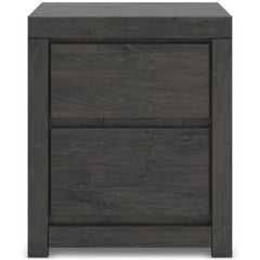 Charcoal / Nightstand, front view - 3