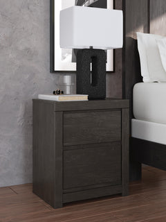 Charcoal / Nightstand, room setting; accessories not included - 4