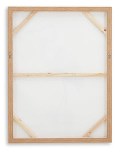 Beige Aubinell wall art set, product view 3 - 3