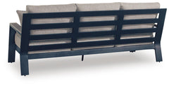 Navy Blue/Driftwood, rear sofa view - 4