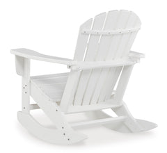 White outdoor rocking chair, product view 3 - 13