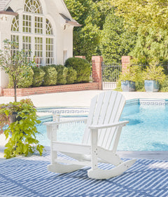 White outdoor rocking chair, product view 5 - 15