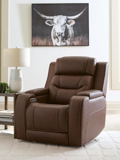 Brown, recliner in room; other furniture and decor excluded - 2