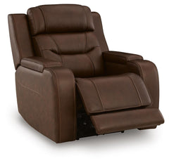 Brown, full recliner in open position - 3