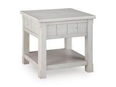 Antique White drawer and shelf end table, product view 3 - 3