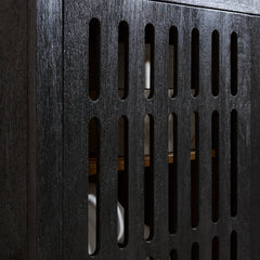 Black/Natural Accent Cabinet, view 3 - 3