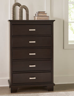 Dark Brown, chest in room setting - 5
